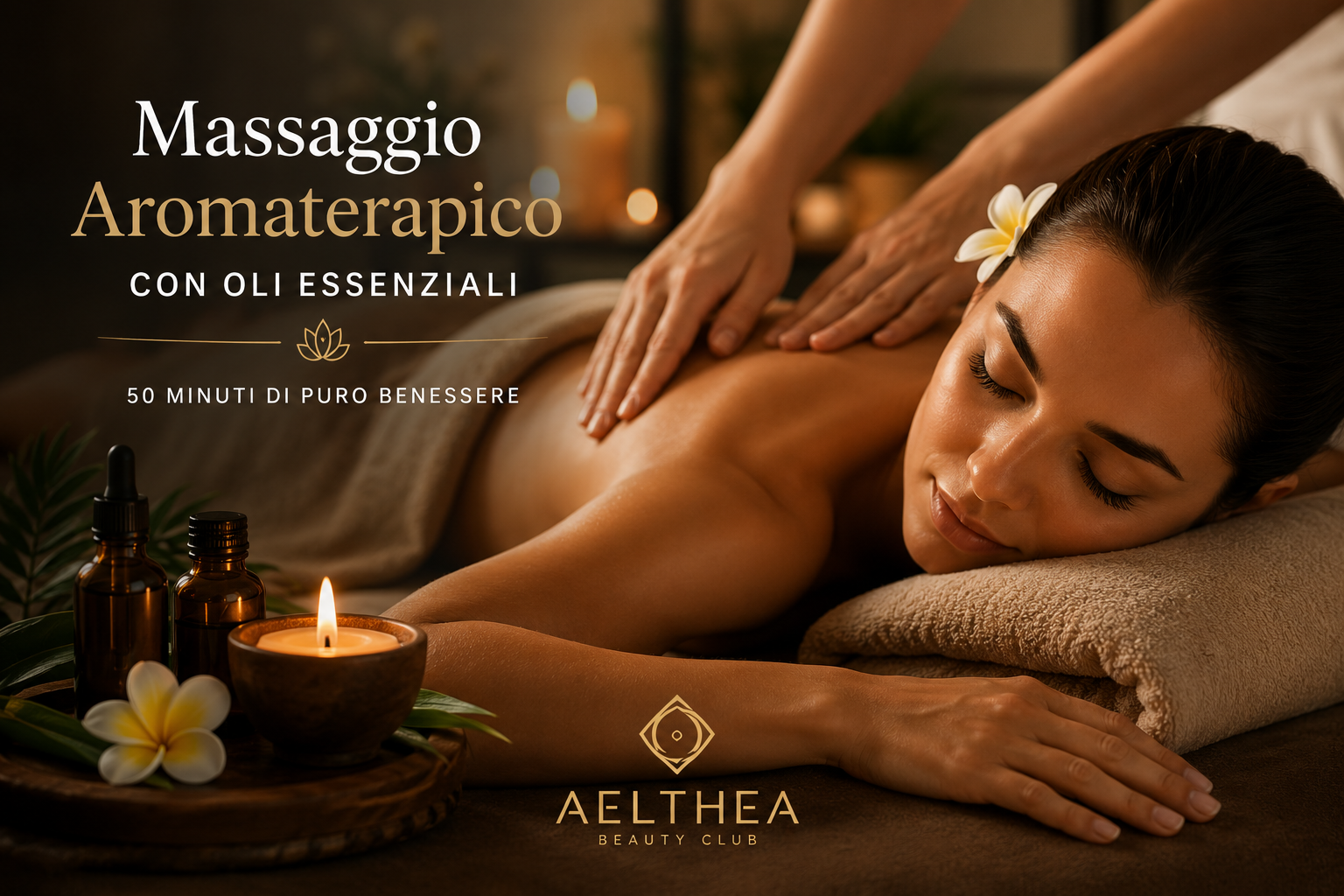 Massaggio aromaterapico con oli essenziali a Messina – Aelthea Beauty Club
