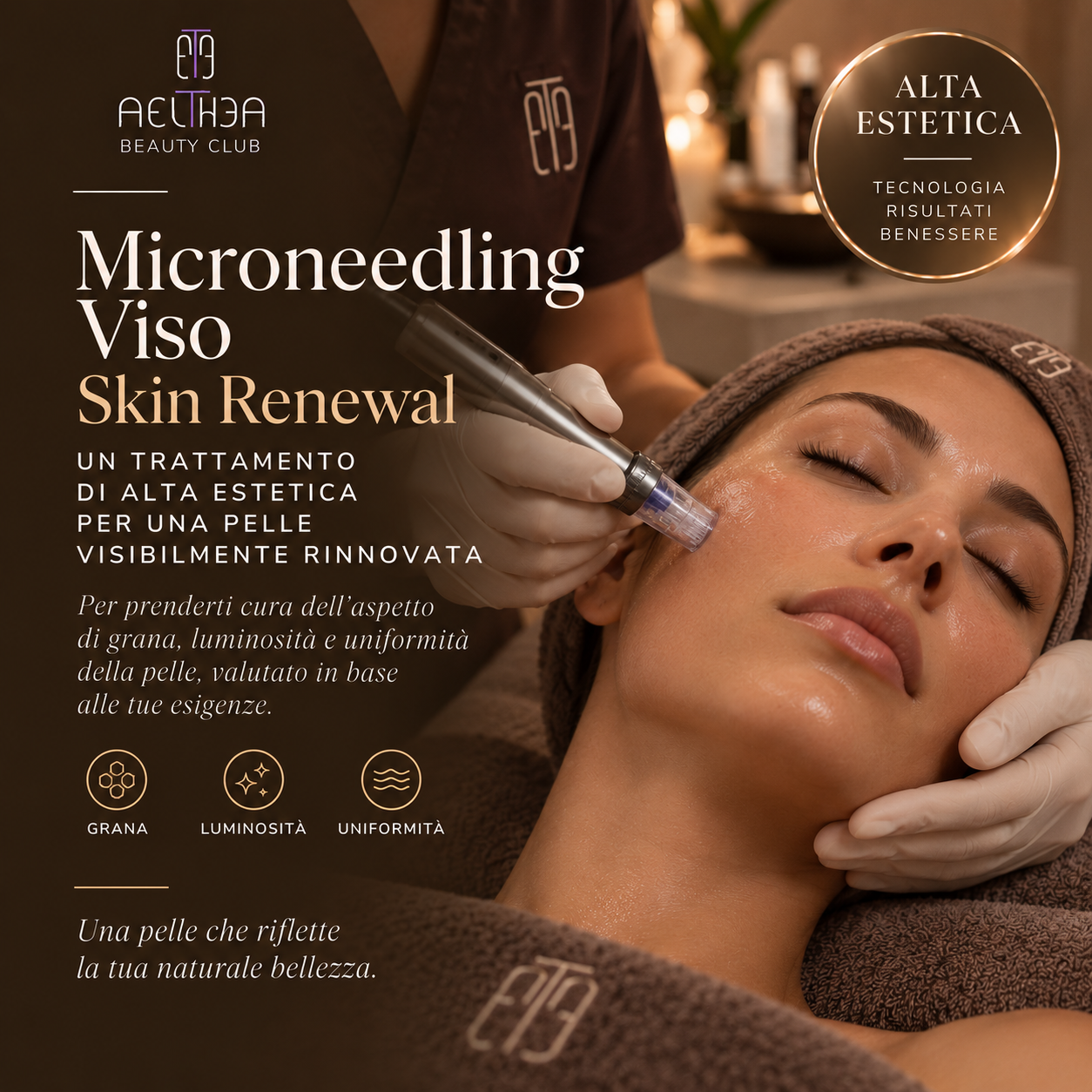 Microneedling Viso Skin Renewal da Aelthea Beauty Club Messina